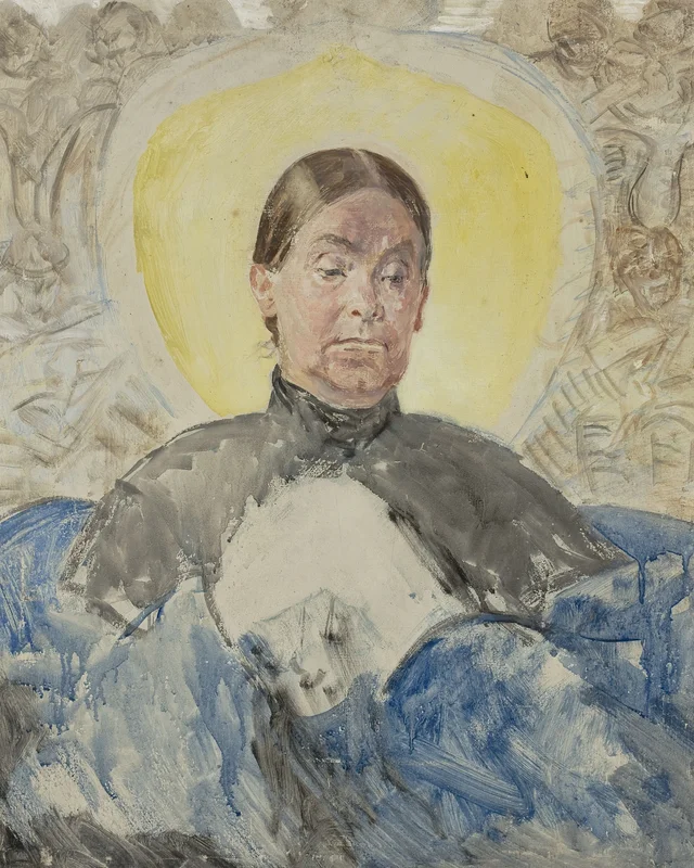 Retrato da irmã do artista, Bronisława, Jacek Malczewski