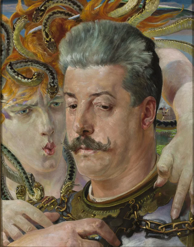Retrato de Tadeusz Błotnicki com a medusa