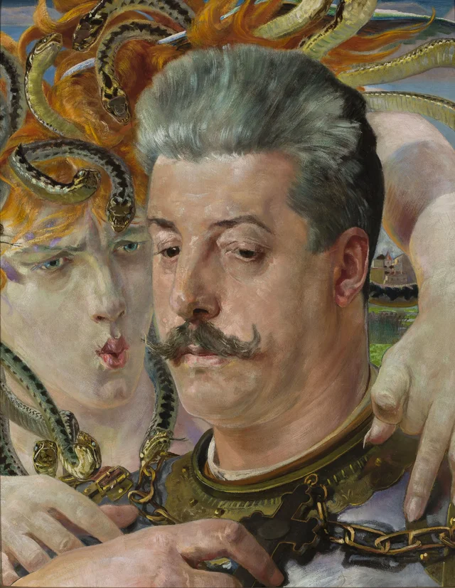 Retrato de Tadeusz Błotnicki con la medusa