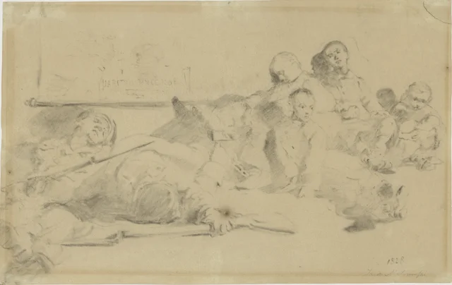 Esboço para «A deportação dos estudantes», Jacek Malczewski