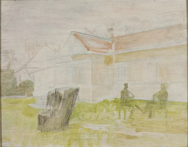 Esboço da casa senhorial de Lusławice, Jacek Malczewski