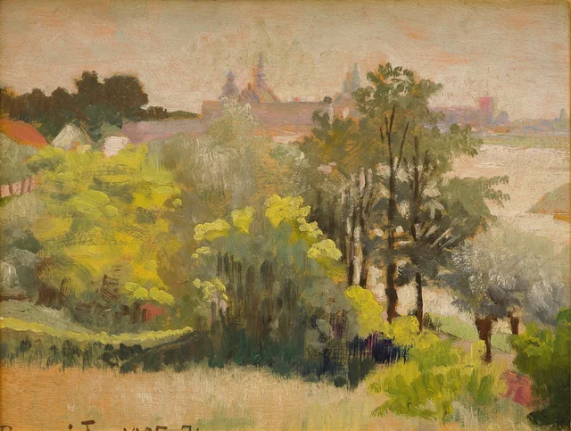 Vista de Cracóvia a partir de Zwierzyniec