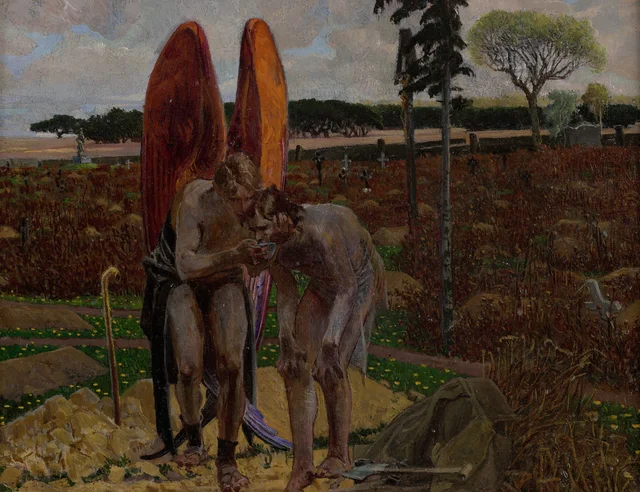 Siguiendo al ángel (panel derecho del tríptico), Jacek Malczewski