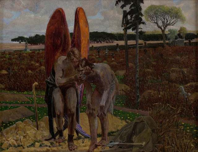 Seguir o anjo (painel direito do tríptico)