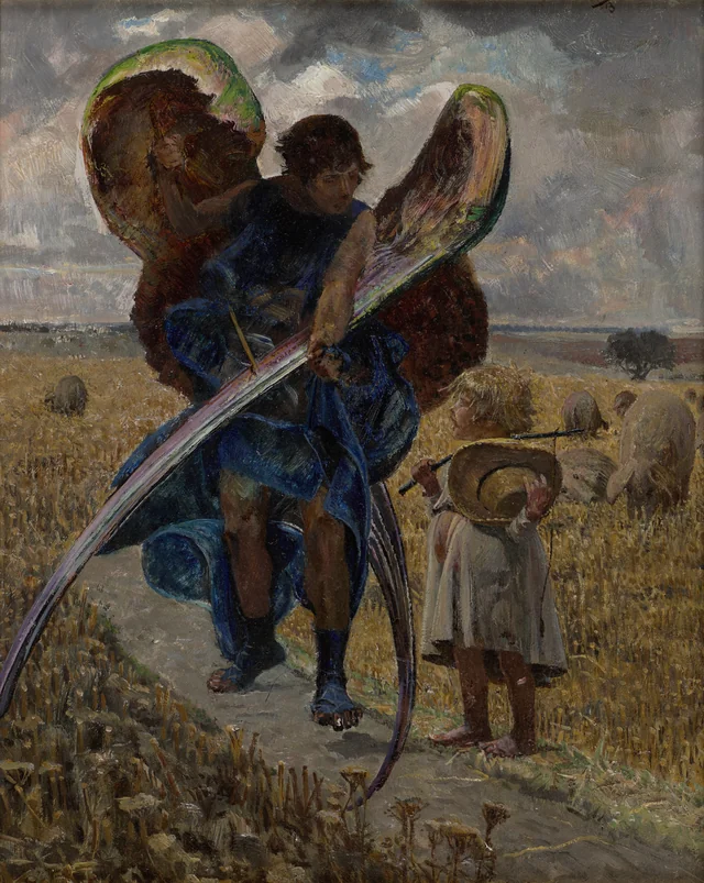 Seguir o anjo (painel central do tríptico)