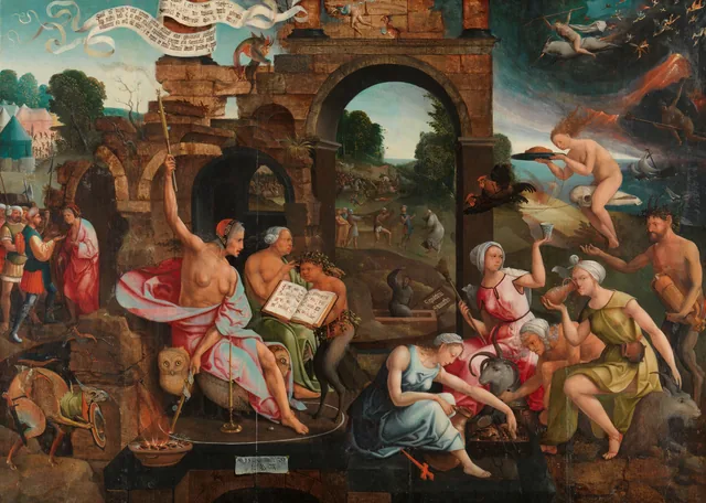 Saül et la sorcière d'Endor, Jacob Cornelisz van Oostsanen