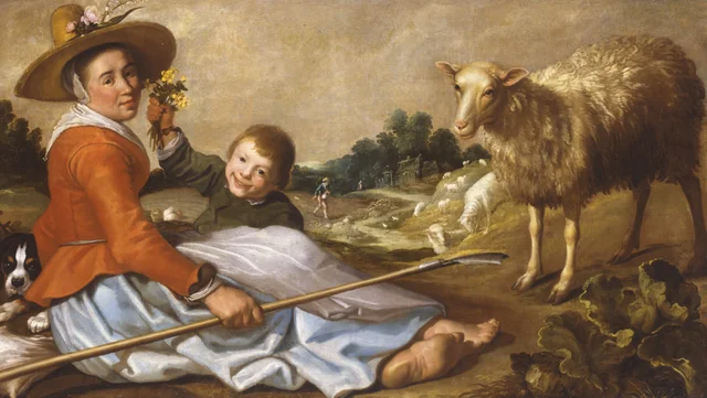 Shepherdess with a Child in a Landscape, Jacob Gerritsz. Cuyp