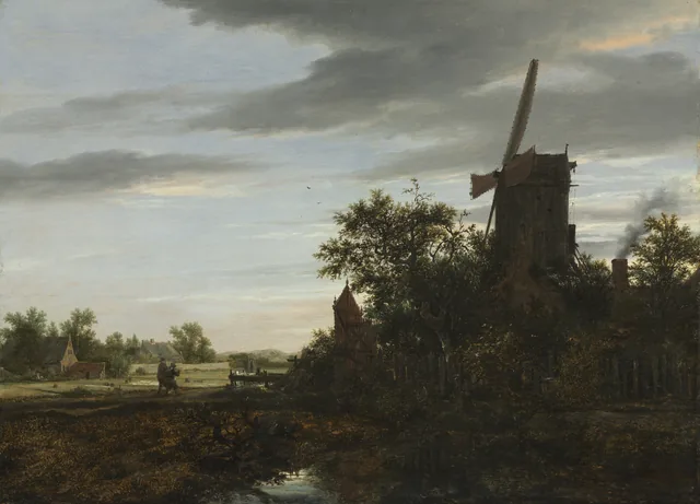Paisagem com moinho de vento, Jacob van Ruisdael