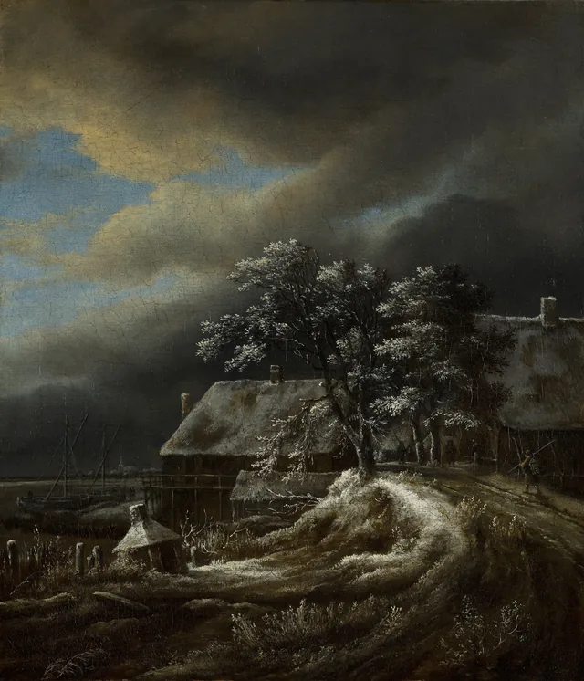 Paisagem de inverno, Jacob van Ruisdael