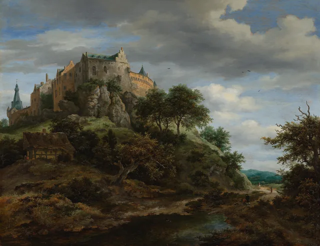 Vista do castelo de Bentheim, Jacob van Ruisdael