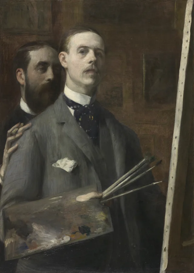 Autoportrait avec Raphaël de Ochoa, Jacques-Émile Blanche