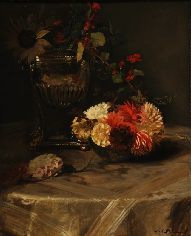 Dahlias et capucines à l'urne d'argent, Jacques-Émile Blanche