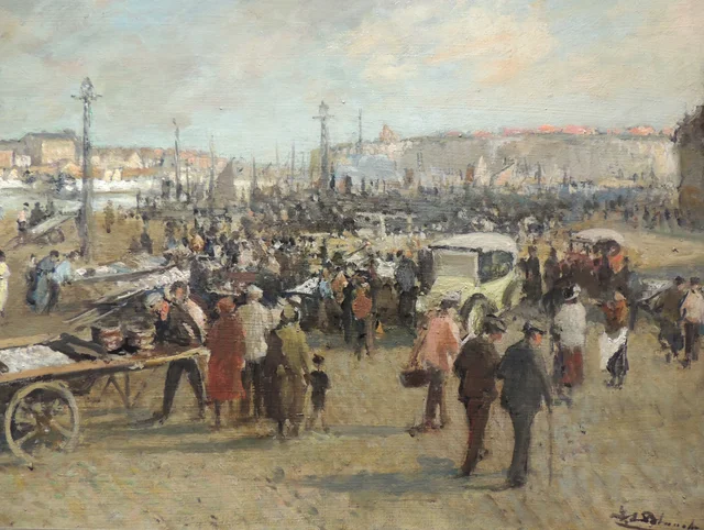Vente du poisson en gros, Jacques-Émile Blanche