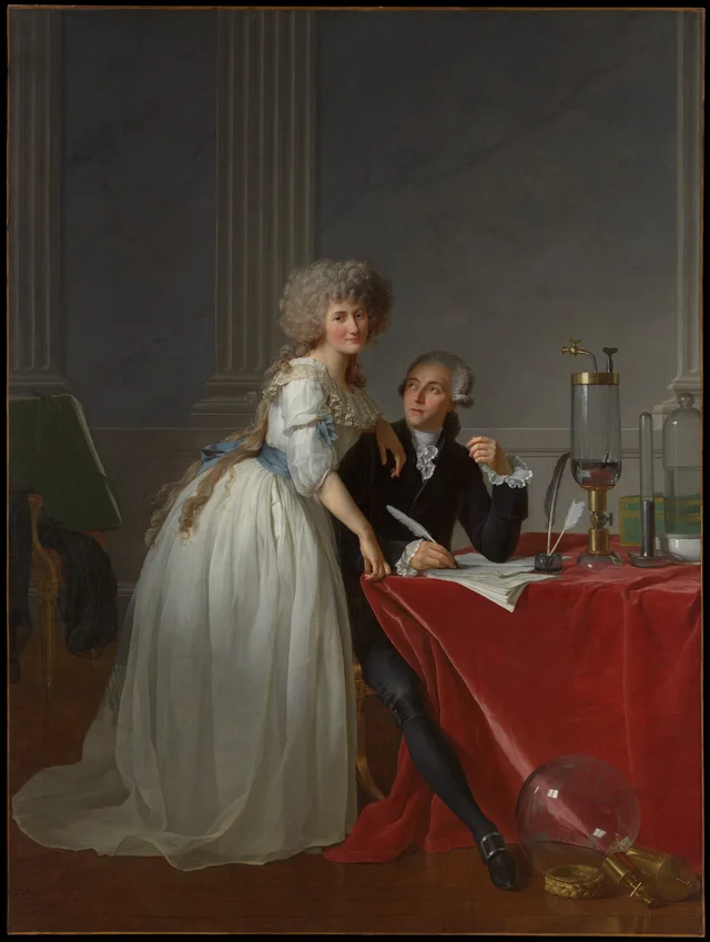 Antoine Laurent Lavoisier (1743-1794) e Marie Anne Lavoisier (Marie Anne Pierrette Paulze, 1758-1836)