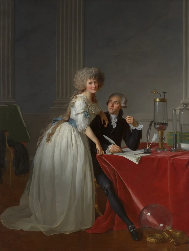 Antoine Laurent Lavoisier (1743–1794) and Marie Anne Lavoisier (Marie Anne Pierrette Paulze, 1758–1836), Jacques-Louis David
