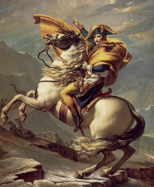 Bonaparte franchissant le Grand-Saint-Bernard, Jacques-Louis David