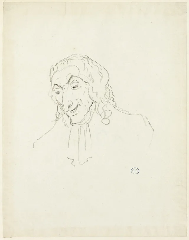 Buste d'homme au jabot