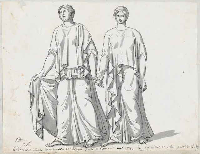 Two of the Three Graces, from San Giovanni Laterano