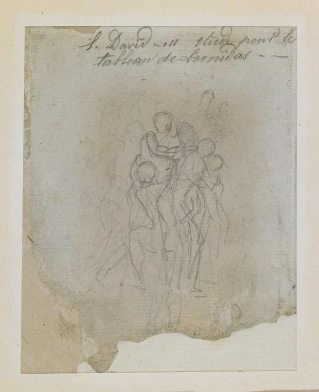 Study of a group of men (verso)