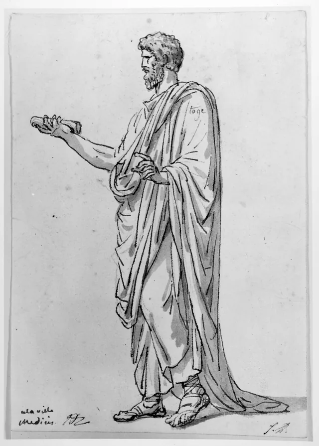 Standing man in a toga