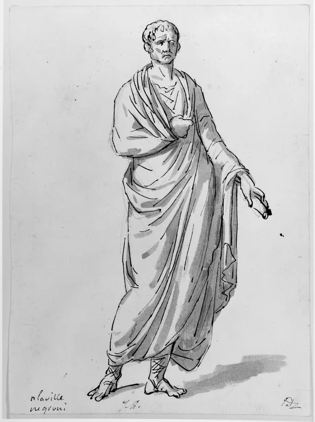 Standing man in a toga