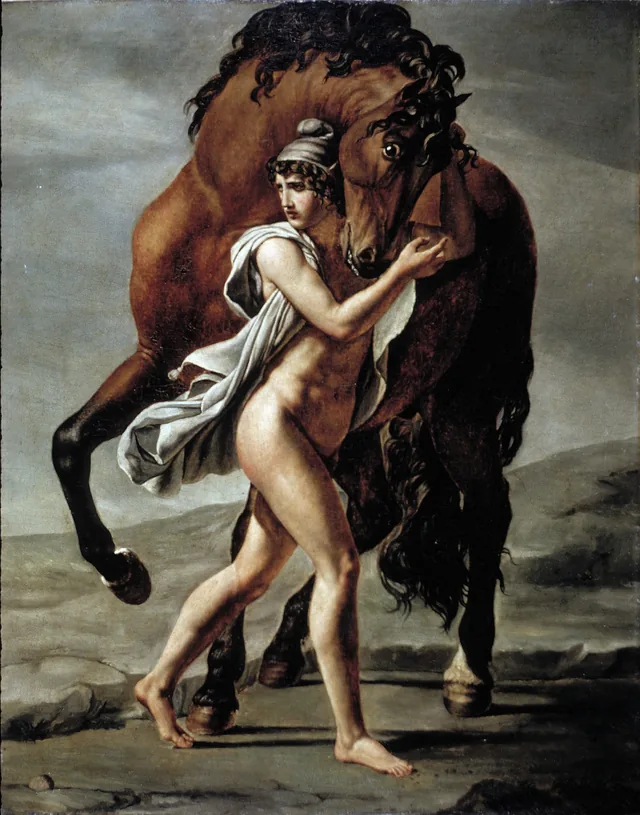 Roman Youth with Horse, Jacques-Louis David