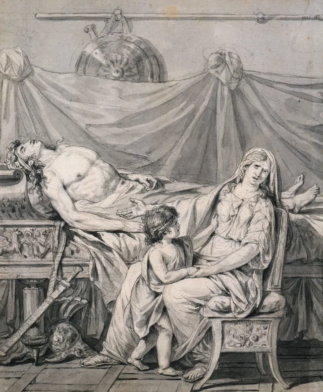 El dolor de Andrómaca, Jacques-Louis David