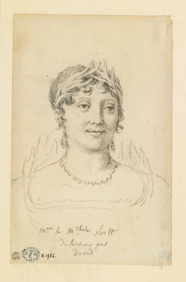 Madame Soult, the marshal's wife, bust-length, turned slightly to the right