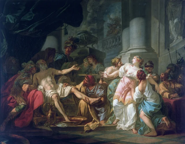 La muerte de Séneca, Jacques-Louis David