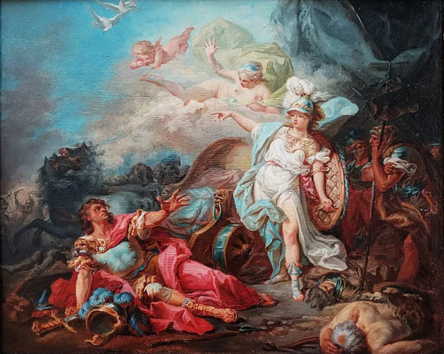 El combate de Minerva contra Marte, Jacques-Louis David