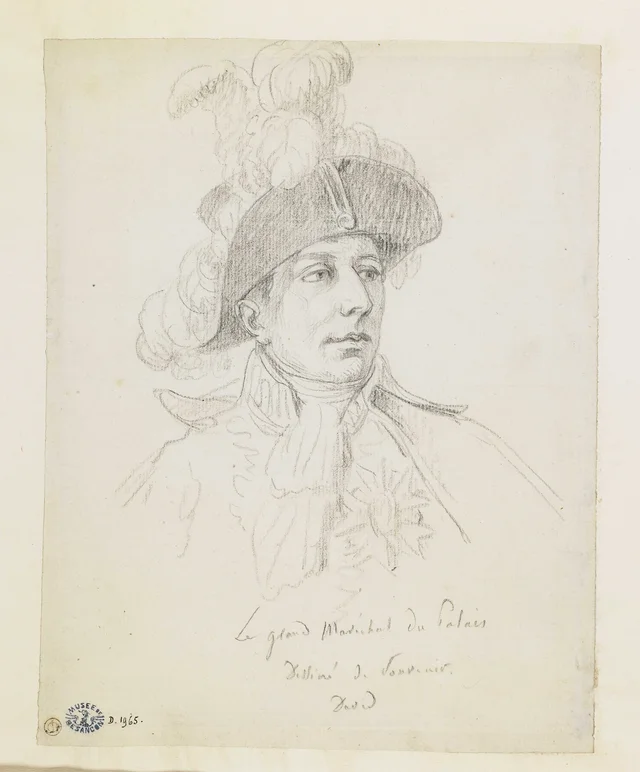 General Duroc, bust-length, three-quarter view to the right, Jacques-Louis David