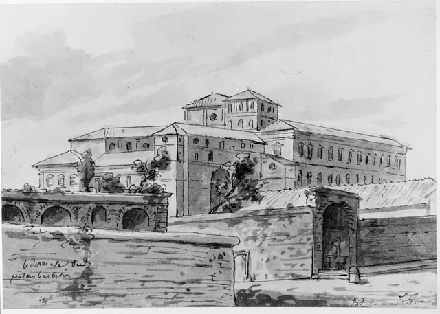 Palazzo Barberini, Roma, visto por trás