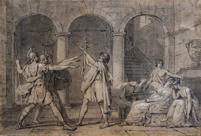 El juramento de los Horacios, Jacques-Louis David
