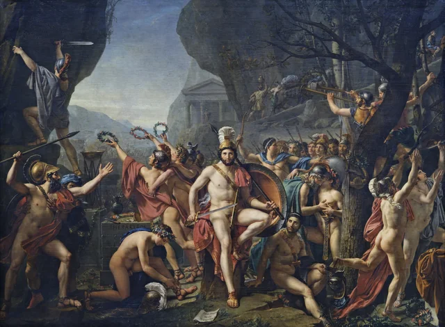 Leônidas nas Termópilas, Jacques-Louis David