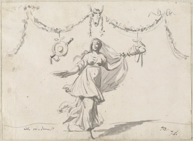 Ornament with a Woman in Ancient Dress
