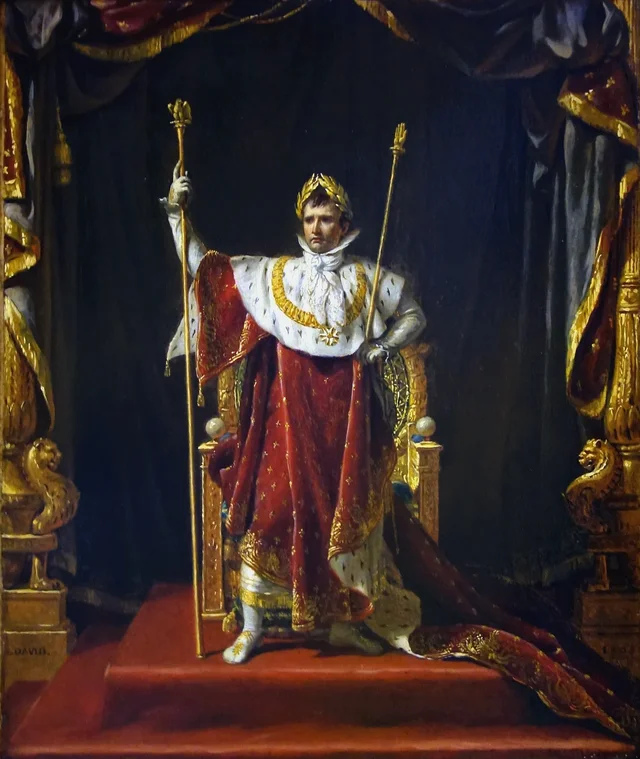 Retrato de Napoleão em traje imperial