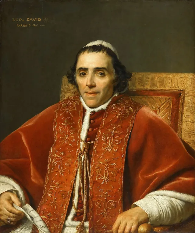 Portrait du pape Pie VII, Jacques-Louis David