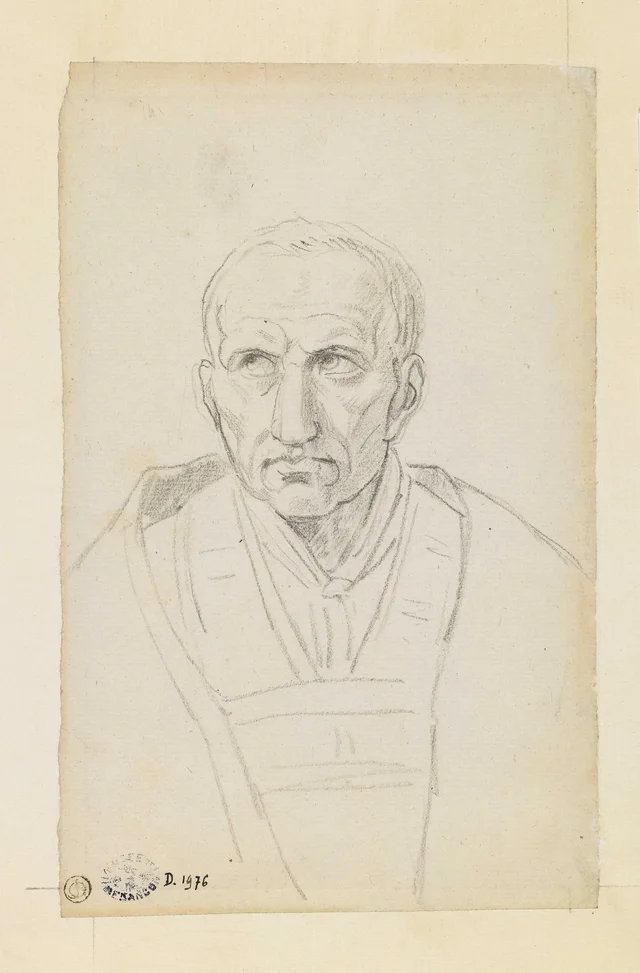 Prelate, bust-length, looking to the left