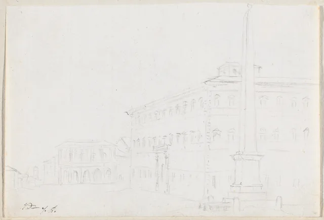 A Piazza with an Obelisk
