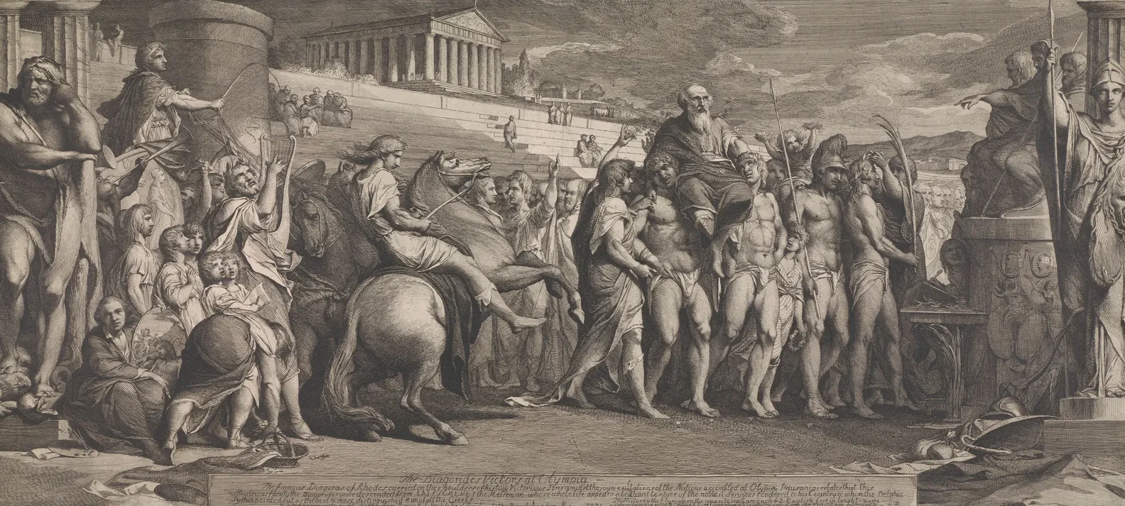 Los Diagóridas vencedores en Olimpia (proyecto para los muros de la Gran Sala de la Society for the Encouragement of the Arts), James Barry