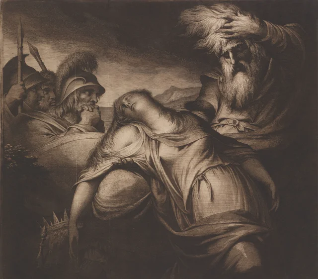 O Rei Lear e Cordélia, ato V, cena 10, James Barry