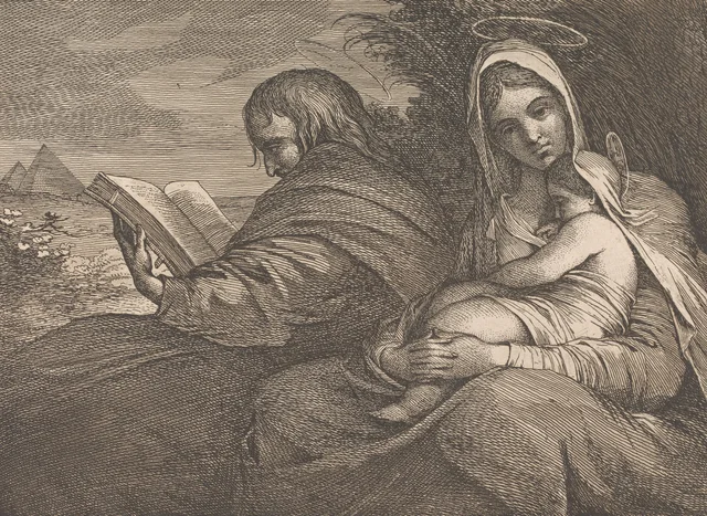 O Descanso no Egito, James Barry