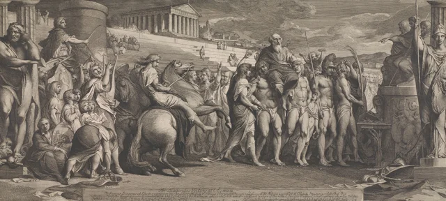 Os Diagóridas vencedores em Olímpia (projeto para as paredes da Grande Sala da Society for the Encouragement of the Arts), James Barry