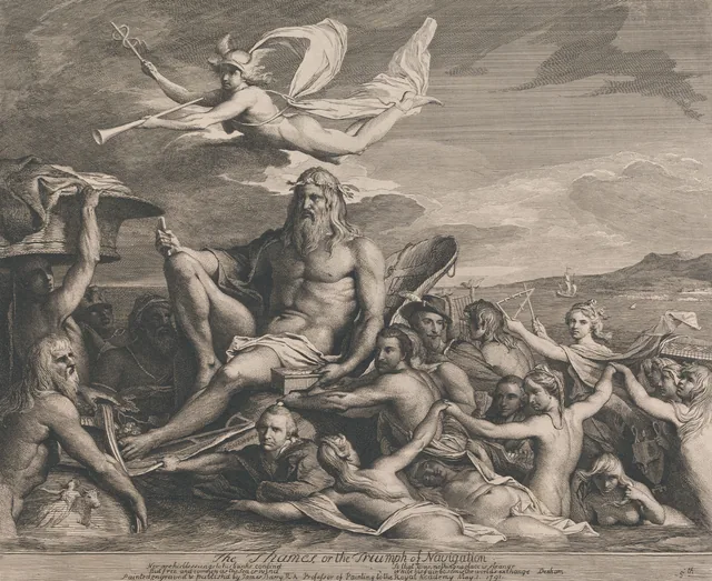 O Tâmisa ou o triunfo da navegação (projetos para a Grande Sala da Society for the Encouragement of the Arts), James Barry