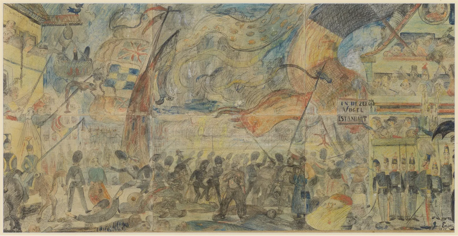 La matanza de los pescadores de Ostende (agosto de 1887), James Ensor