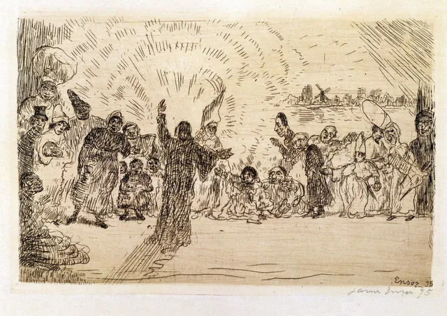 Le Christ et les mendiants, James Ensor