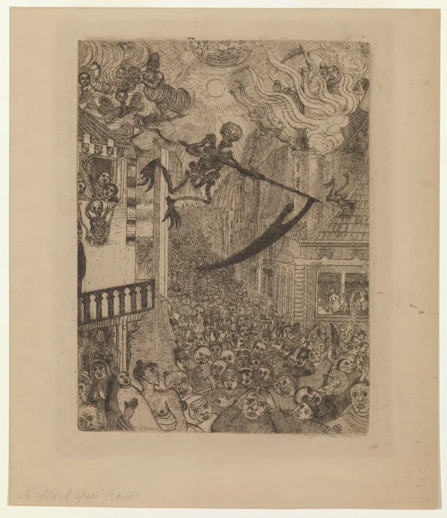 A Morte perseguindo o rebanho dos humanos, James Ensor