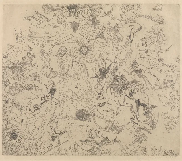 Devils Trashing Angels and Archangels, James Ensor