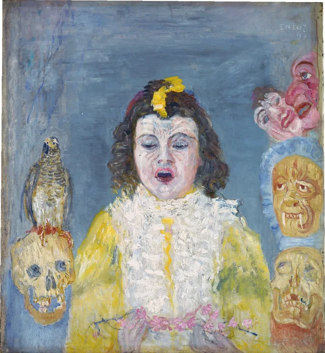 Girl with Masks (Communion), James Ensor
