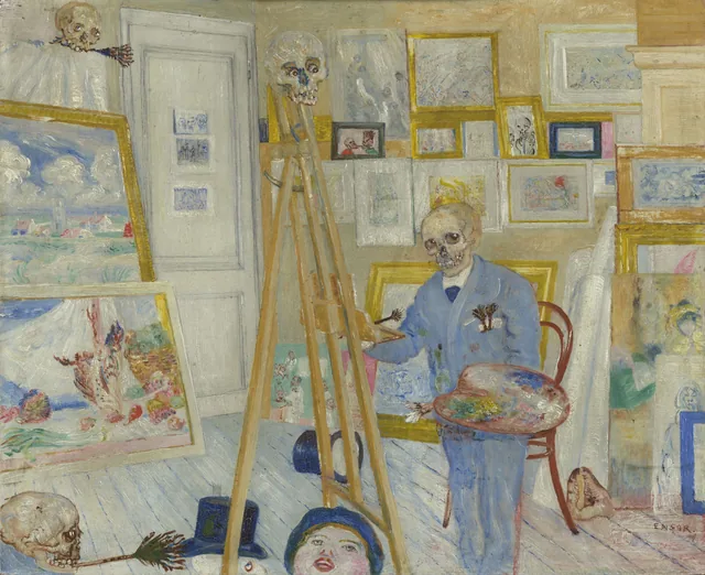 O Pintor esqueleto, James Ensor